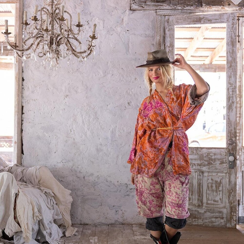 Magnolia Pearl - Patchwork Kei Kimono - NWOT - Picture 2 of 10